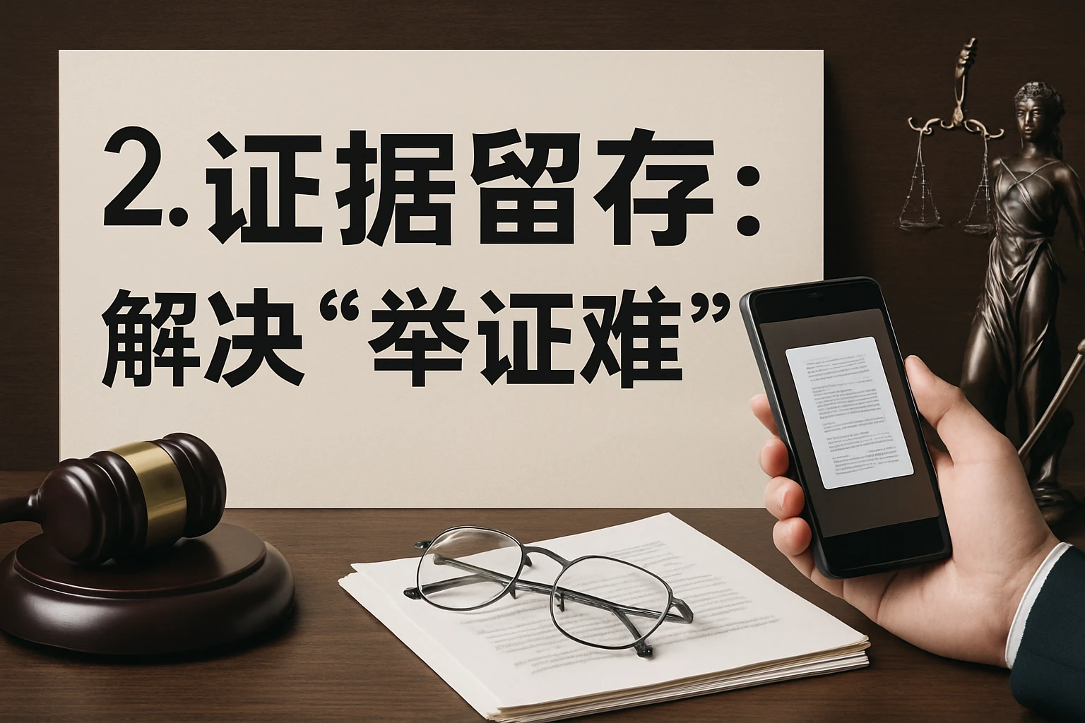 2. 证据留存:解决“举证难”