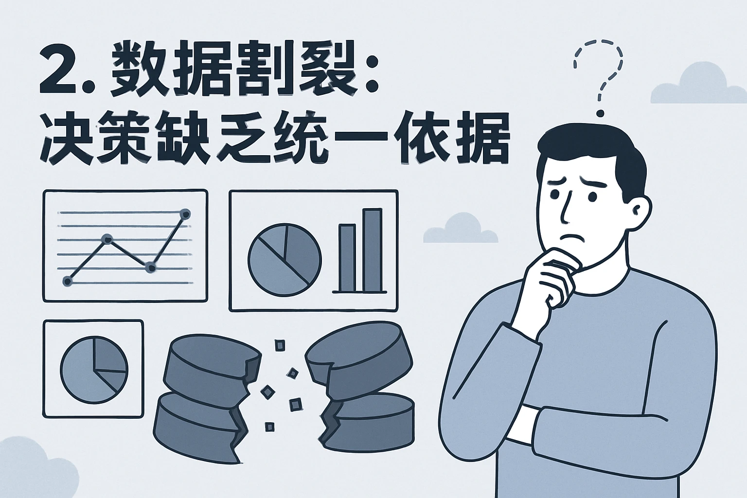 2. 数据割裂：决策缺乏统一依据