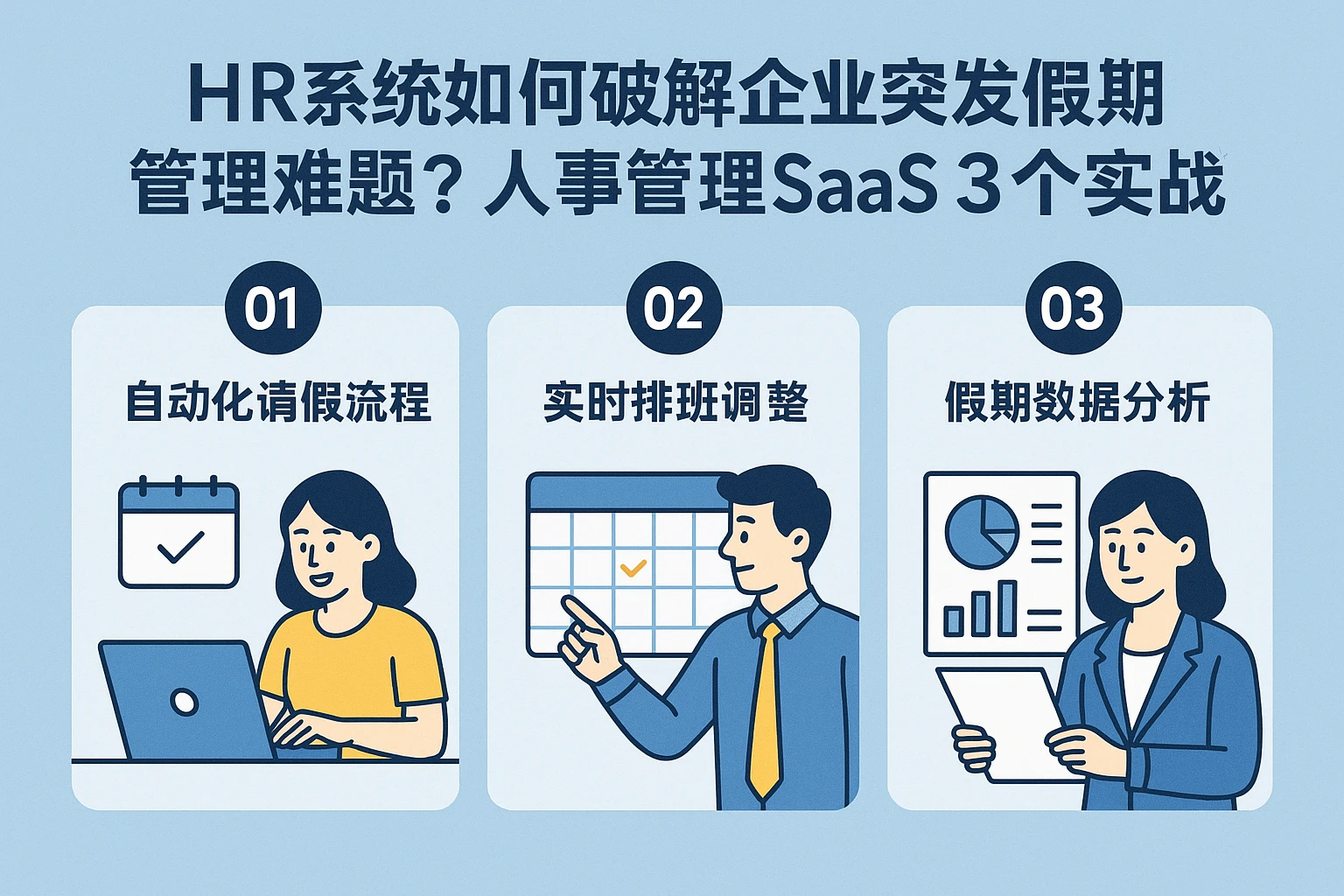 HR系统如何破解企业突发假期管理难题？人事管理SaaS的3个实战方案