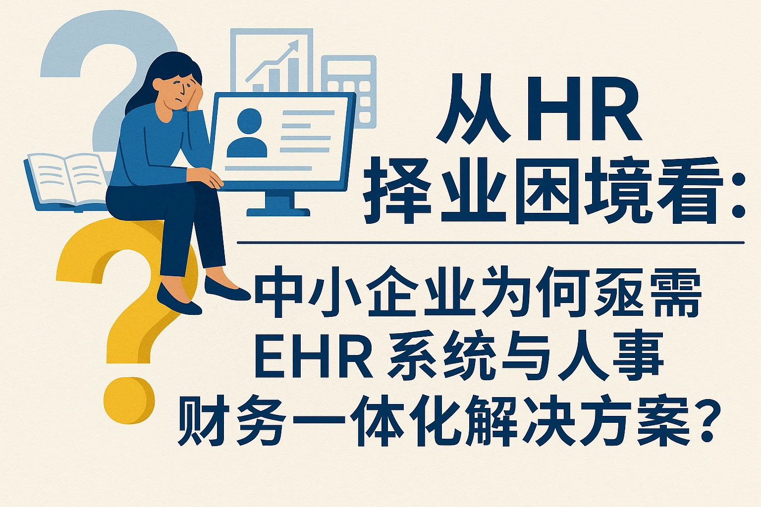 从HR择业困境看：中小企业为何亟需EHR系统与人事财务一体化解决方案？
