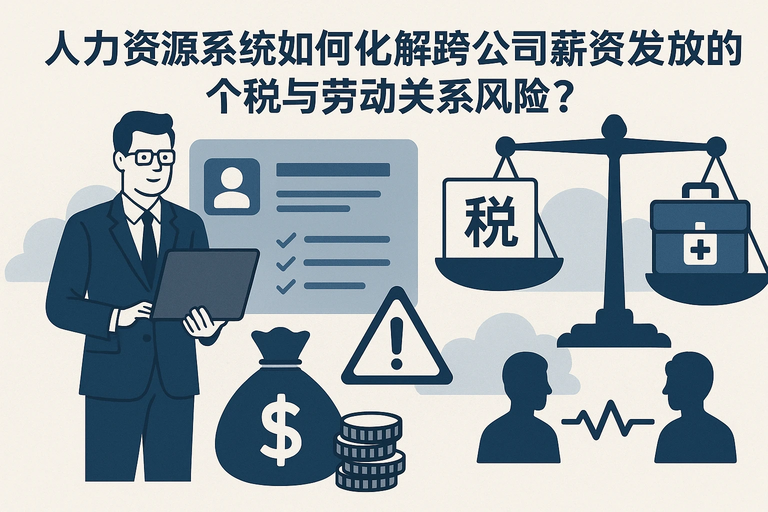 人力资源系统如何化解跨公司薪资发放的个税与劳动关系风险？