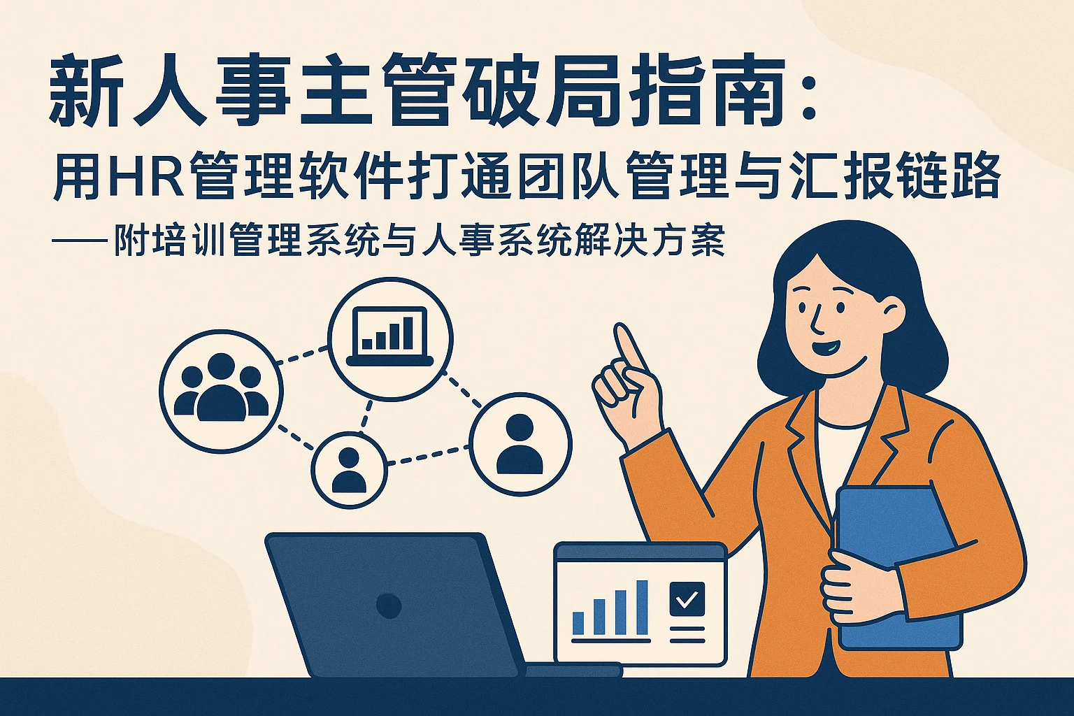 新人事主管破局指南：用HR管理软件打通团队管理与汇报链路——附培训管理系统与人事系统解决方案