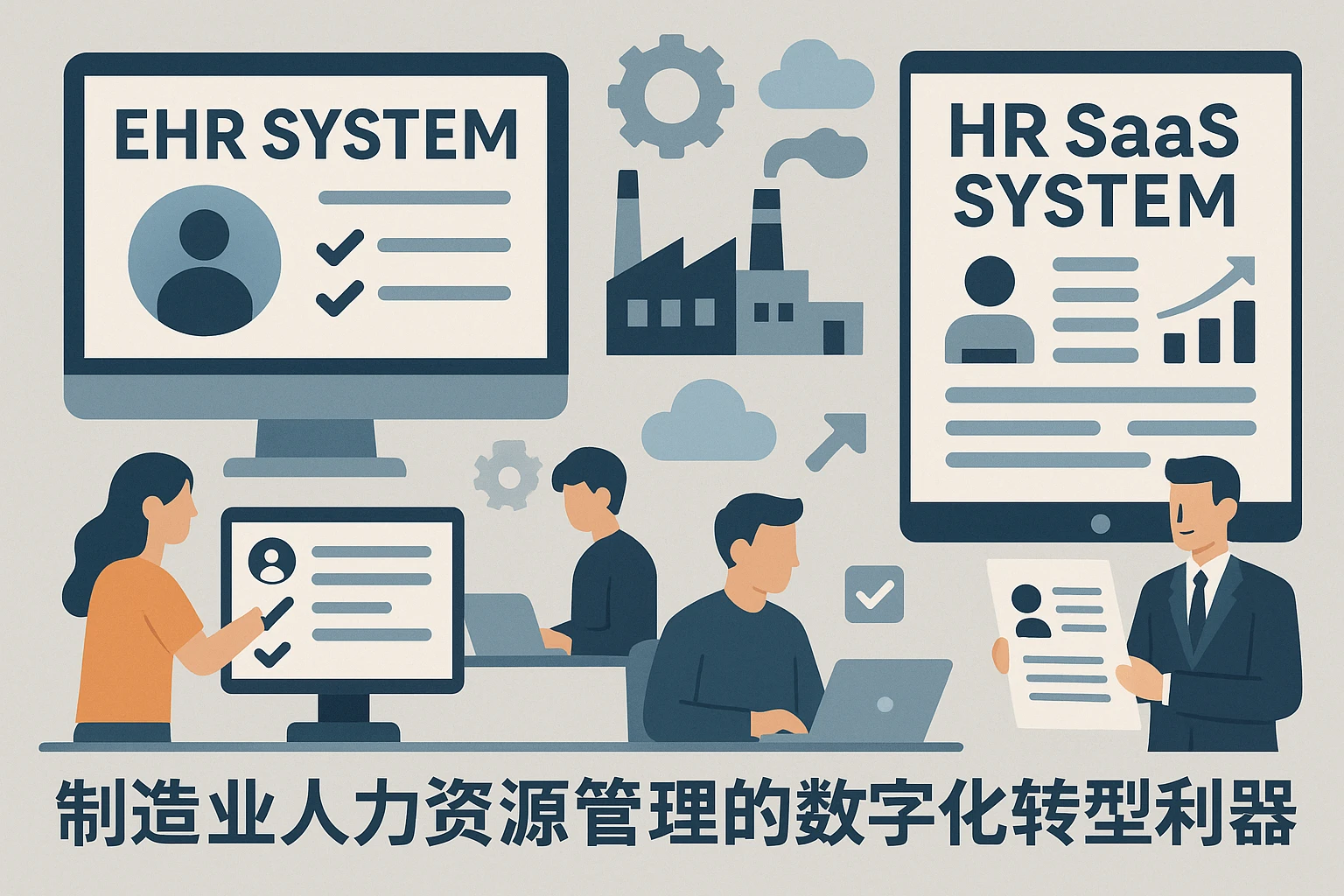 EHR系统与人事SaaS系统：制造业人力资源管理的数字化转型利器