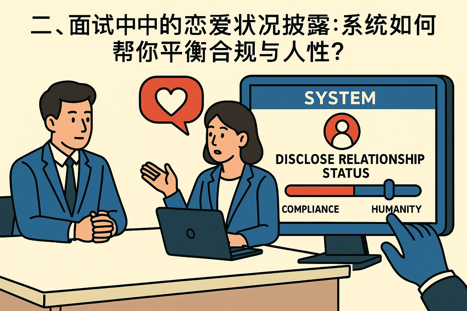 二、面试中的恋爱状况披露:系统如何帮你平衡合规与人性?