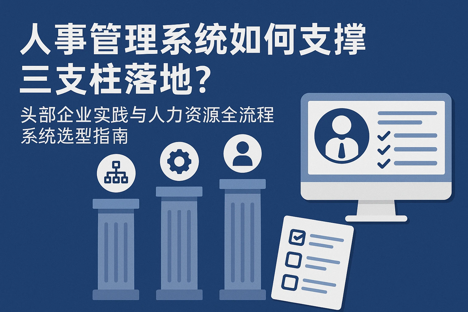 人事管理系统如何支撑三支柱落地?头部企业实践与人力资源全流程系统选型指南