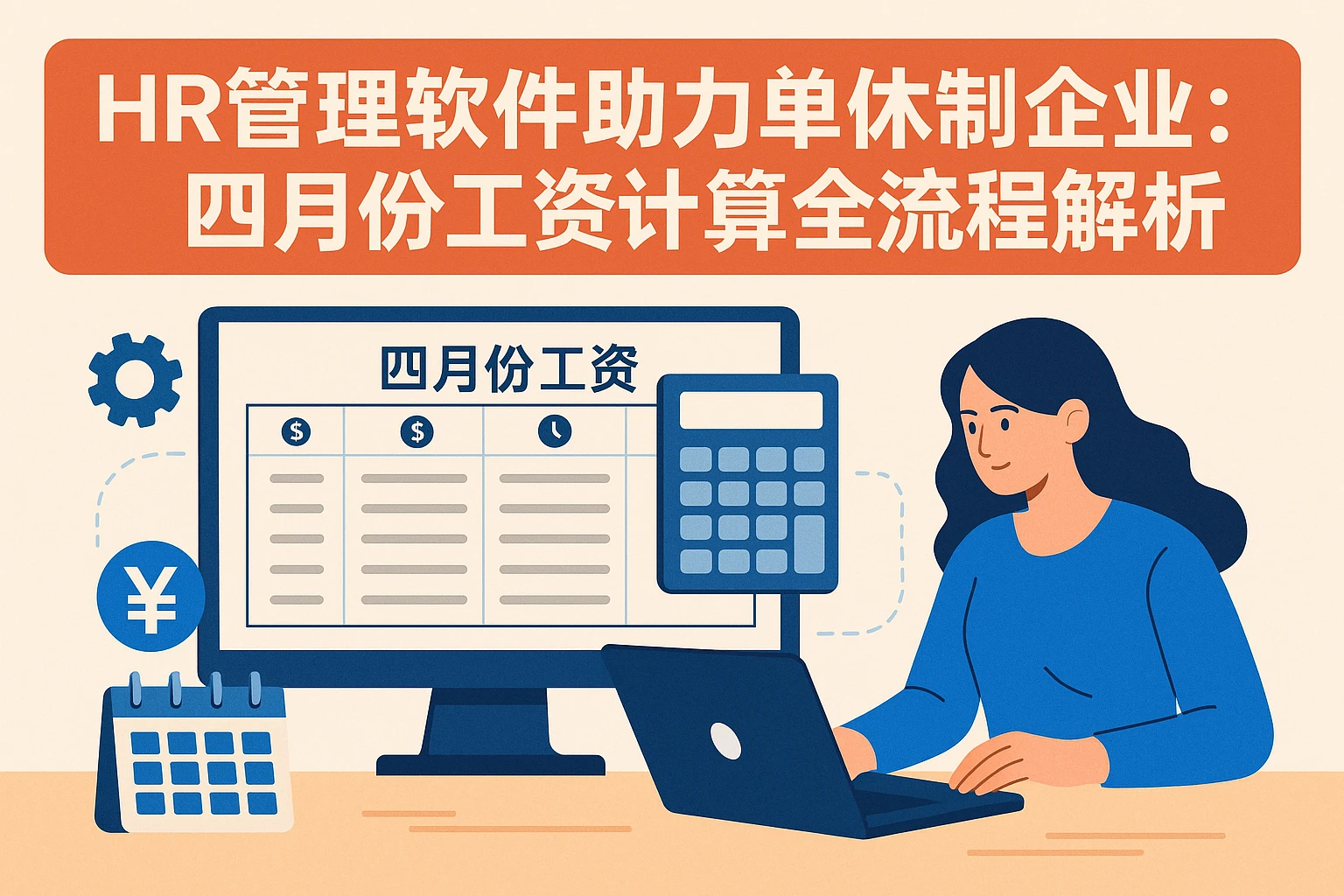 HR管理软件助力单休制企业：四月份工资计算全流程解析