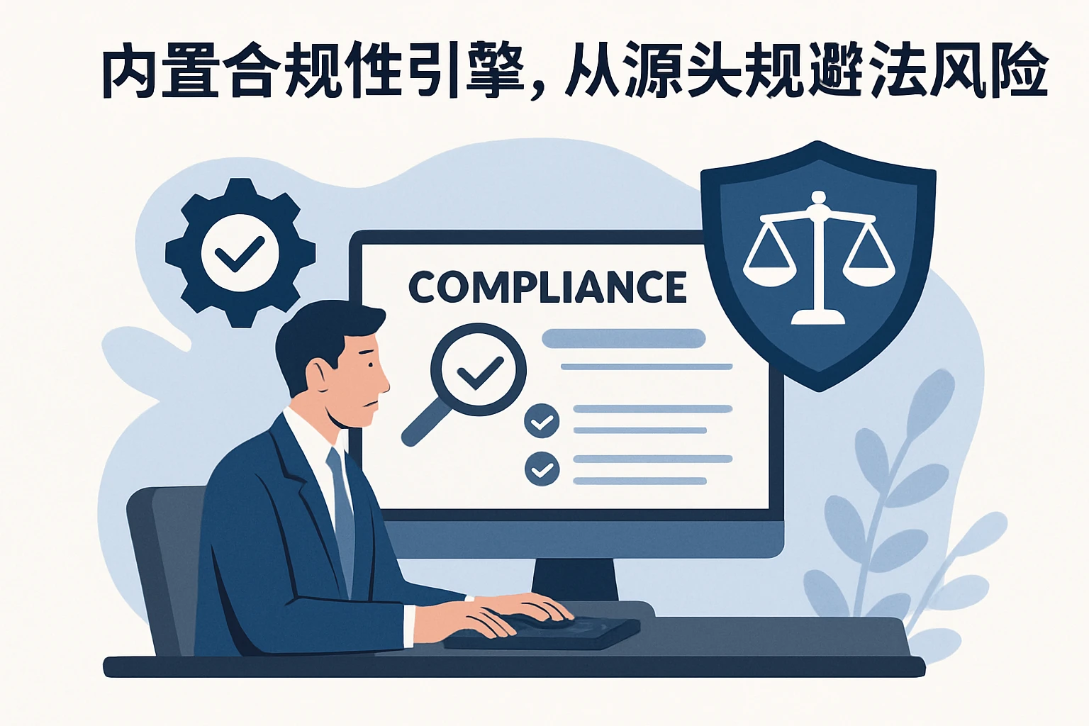 1. 内置合规性引擎，从源头规避法律风险