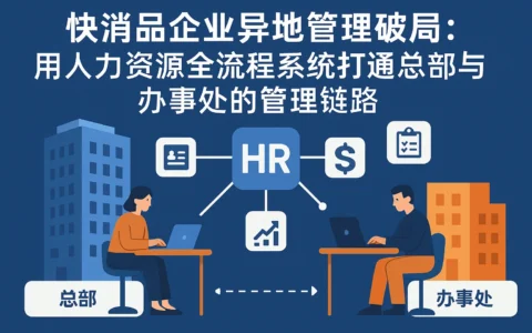 快消品企业异地管理破局：用人力资源全流程系统打通总部与办事处的管理链路