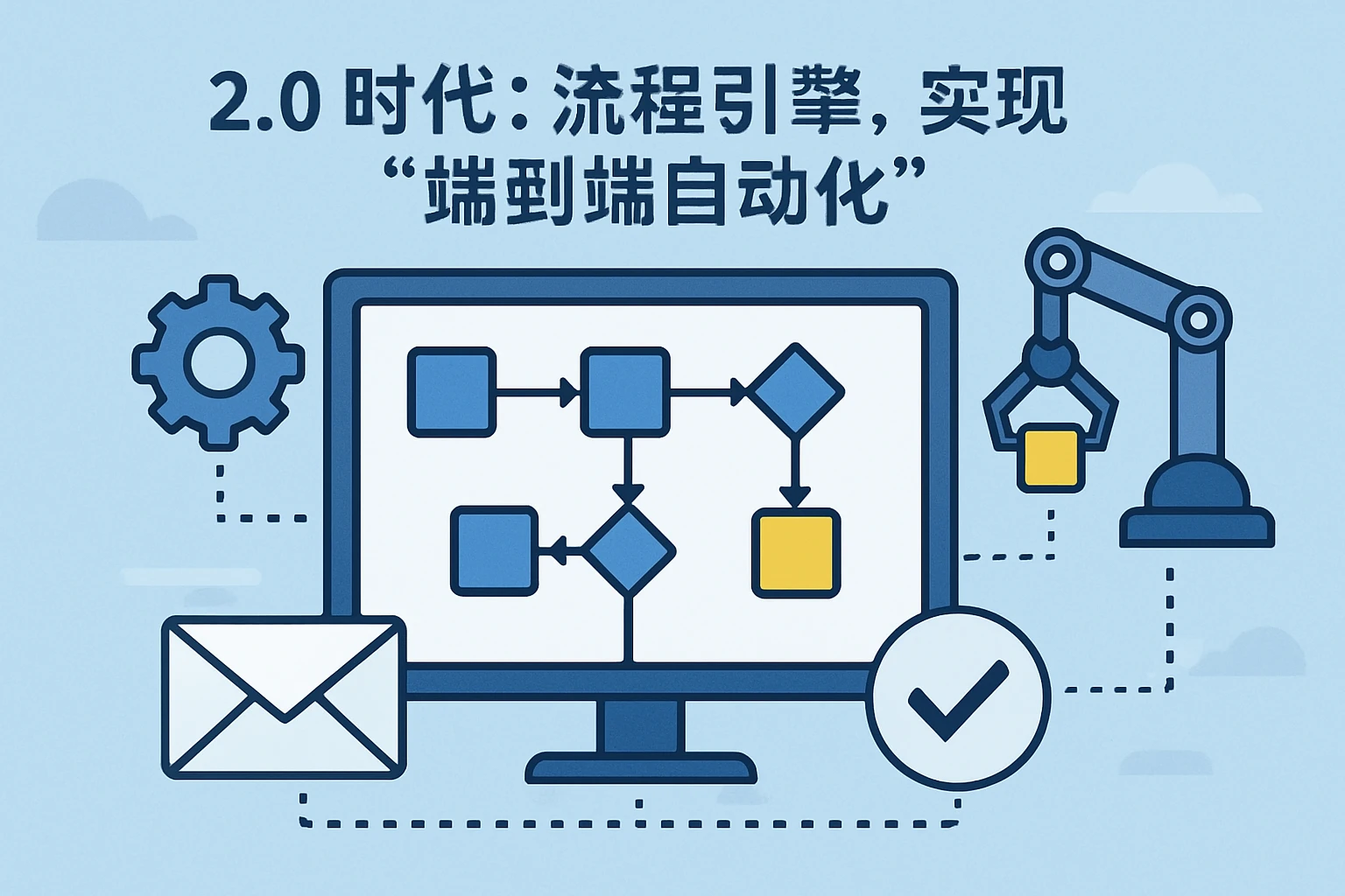 2. 2.0时代：流程引擎，实现“端到端自动化”