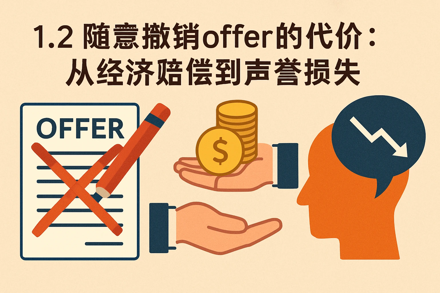 1.2 随意撤销offer的代价：从经济赔偿到声誉损失