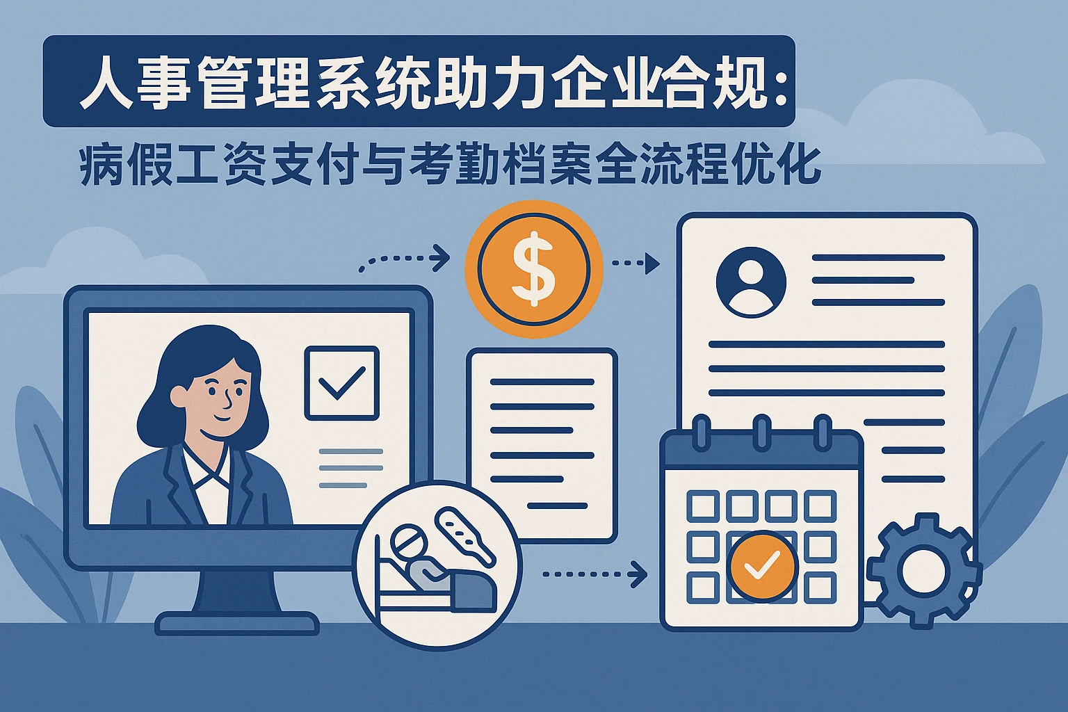 人事管理系统助力企业合规：病假工资支付与考勤档案全流程优化