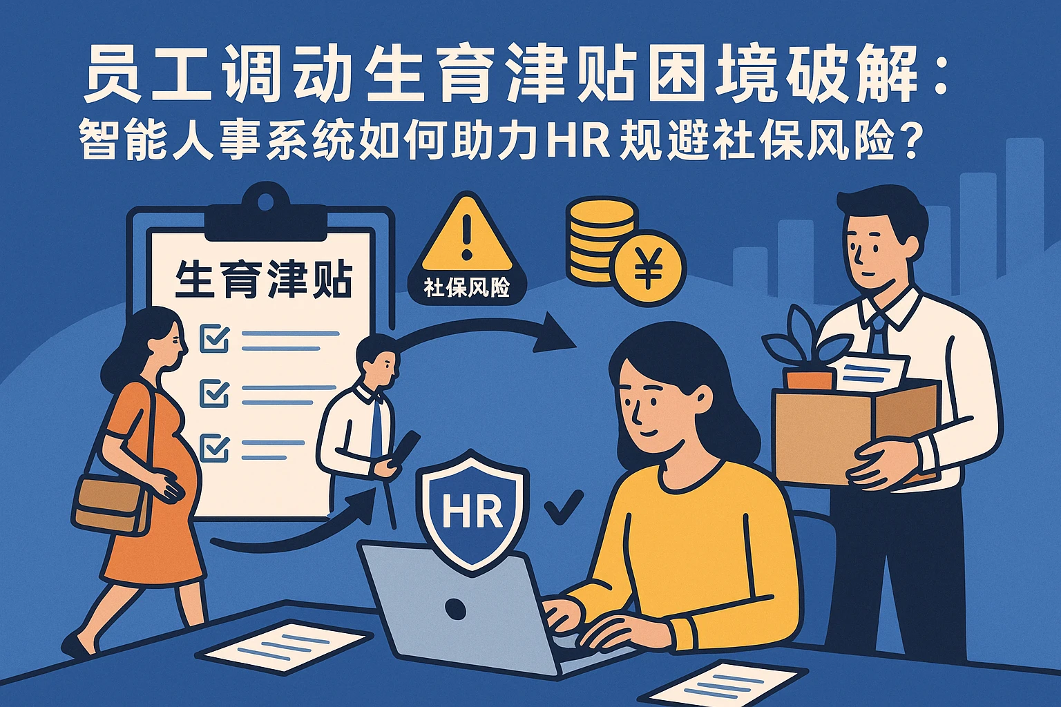 员工调动生育津贴困境破解:智能人事系统如何助力HR规避社保风险?