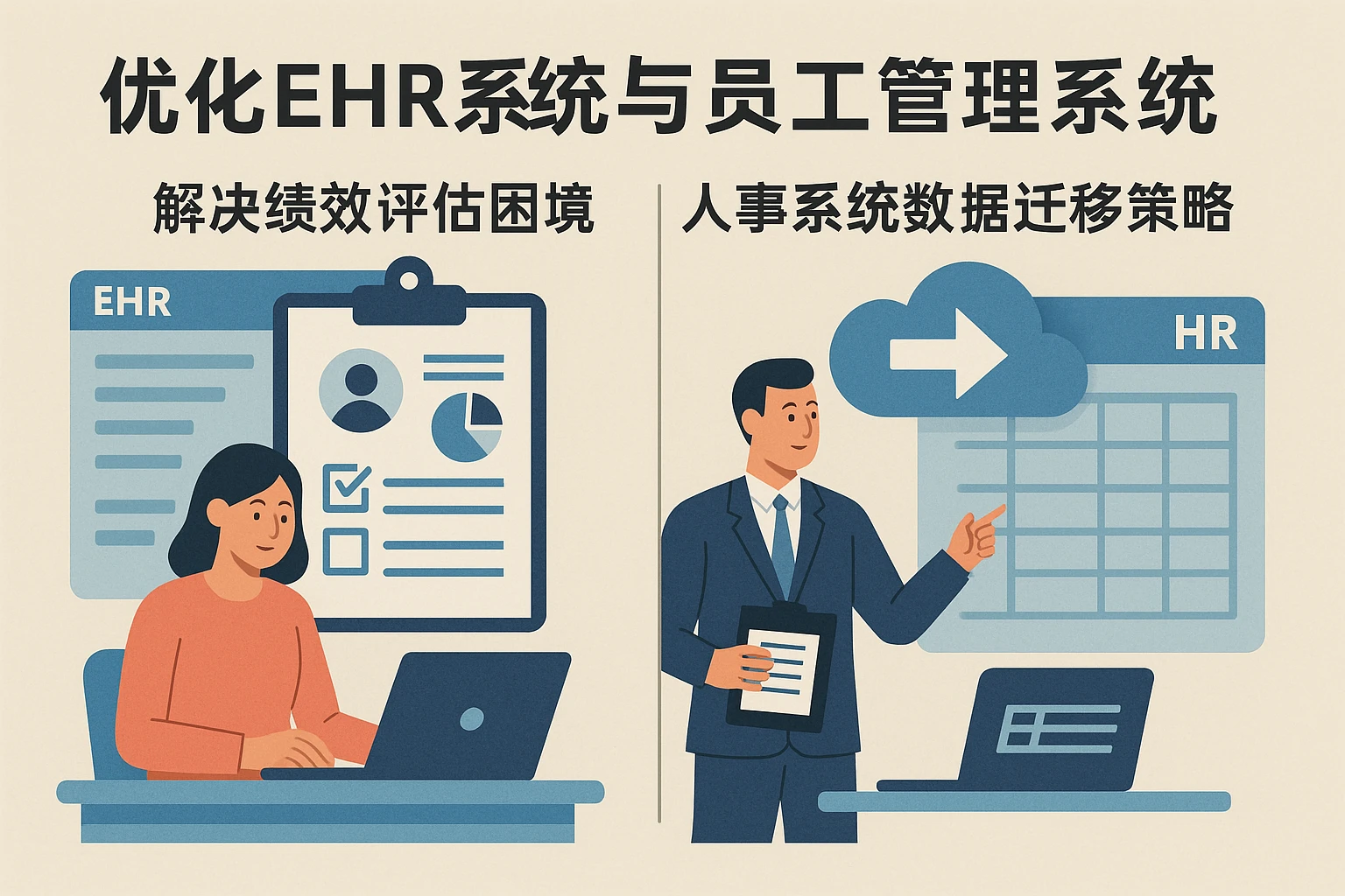 优化EHR系统与员工管理系统：解决绩效评估困境与人事系统数据迁移策略