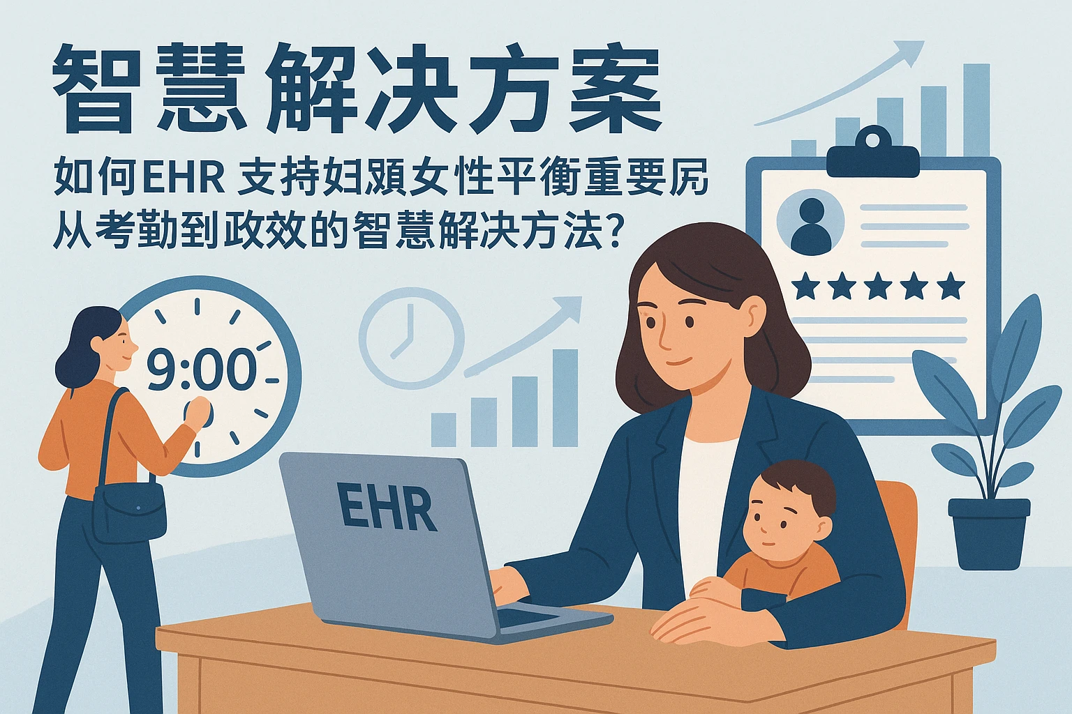 EHR系统如何助力职场女性平衡事业与家庭？从考勤到绩效的智慧解决方案