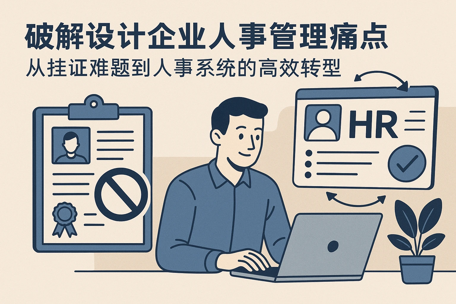 破解设计企业人事管理痛点：从挂证难题到人事系统的高效转型