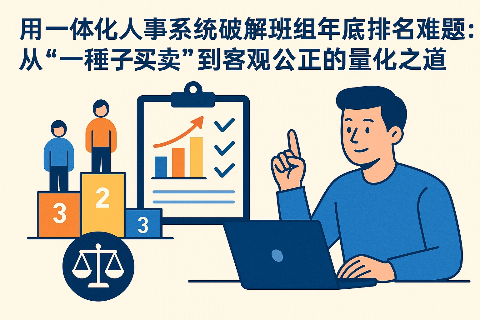 用一体化人事系统破解班组年底排名难题:从“一锤子买卖”到客观公正的量化之道