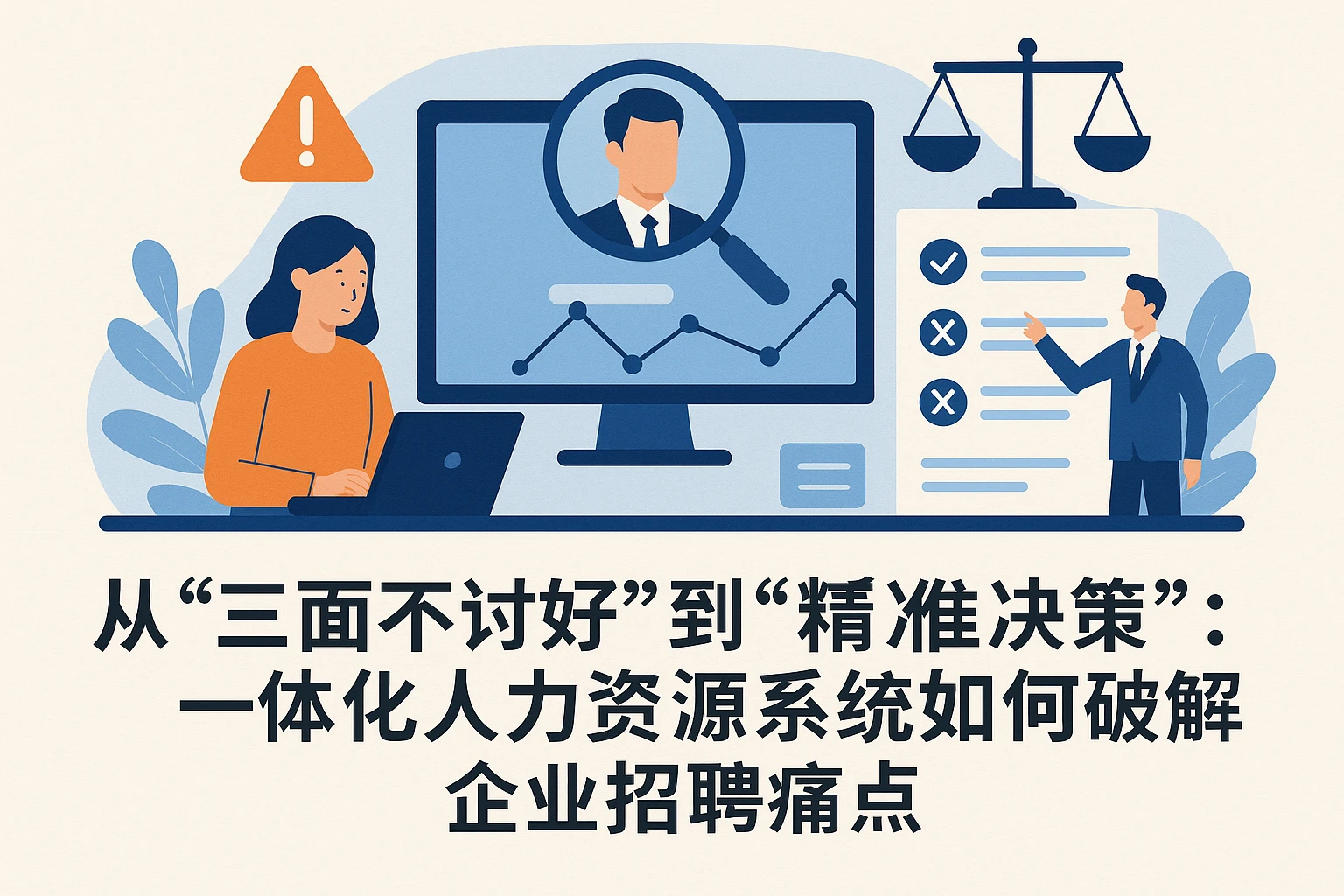从“三面不讨好”到“精准决策”：一体化人力资源系统如何破解企业招聘痛点