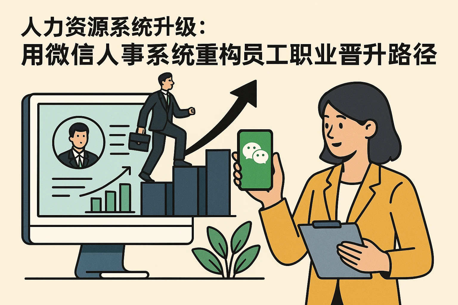 人力资源系统升级:用微信人事系统重构员工职业晋升路径