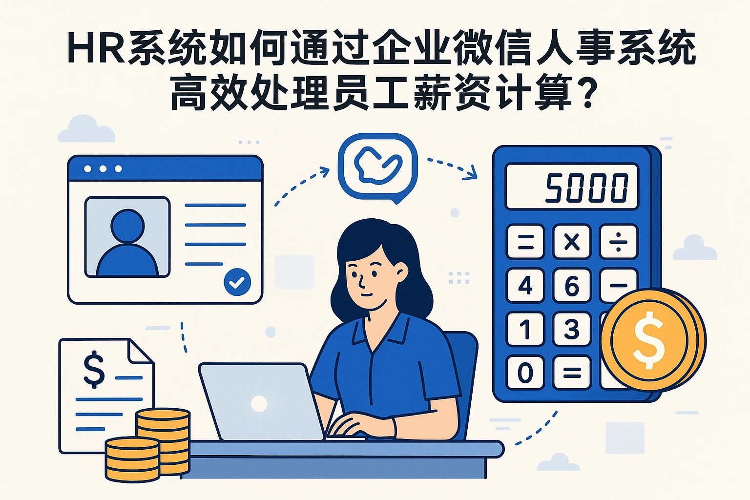HR系统如何通过企业微信人事系统高效处理员工薪资计算