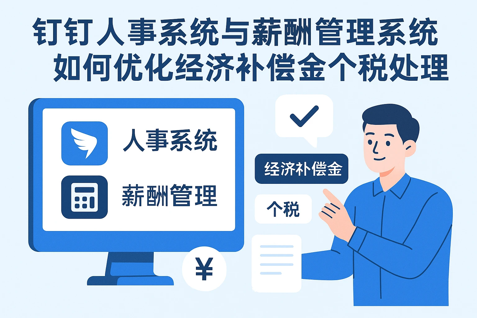 钉钉人事系统与薪酬管理系统如何优化经济补偿金个税处理