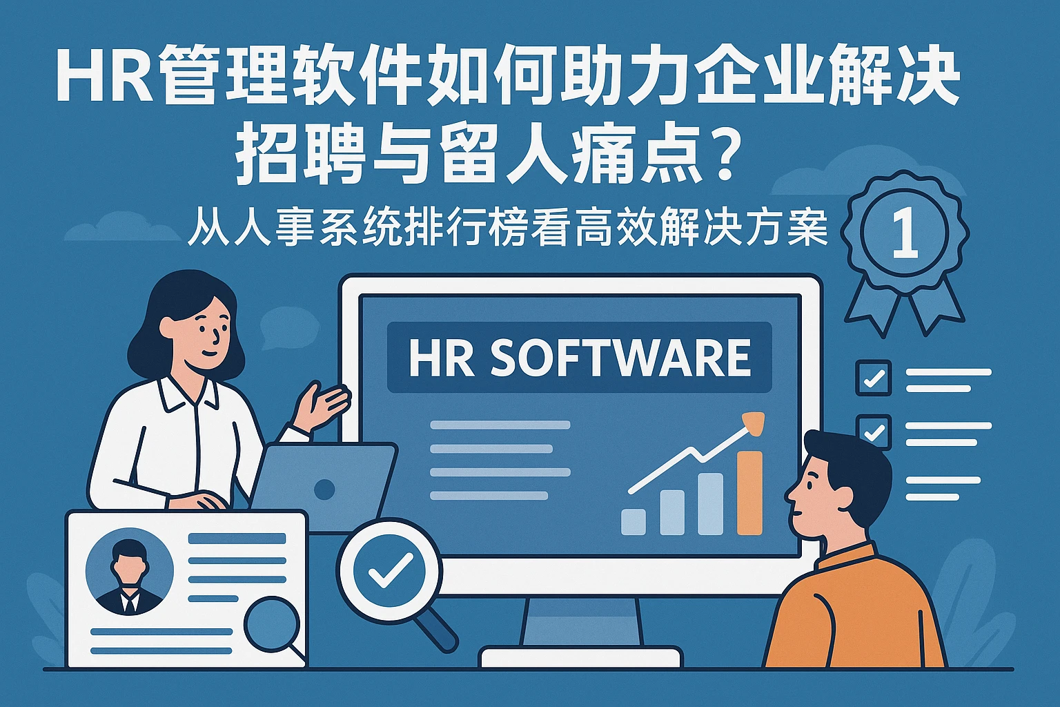 HR管理软件如何助力企业解决招聘与留人痛点?从人事系统排行榜看高效解决方案