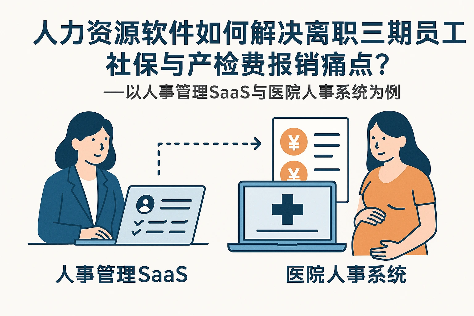 人力资源软件如何解决离职三期员工社保与产检费报销痛点?——以人事管理SaaS与医院人事系统为例