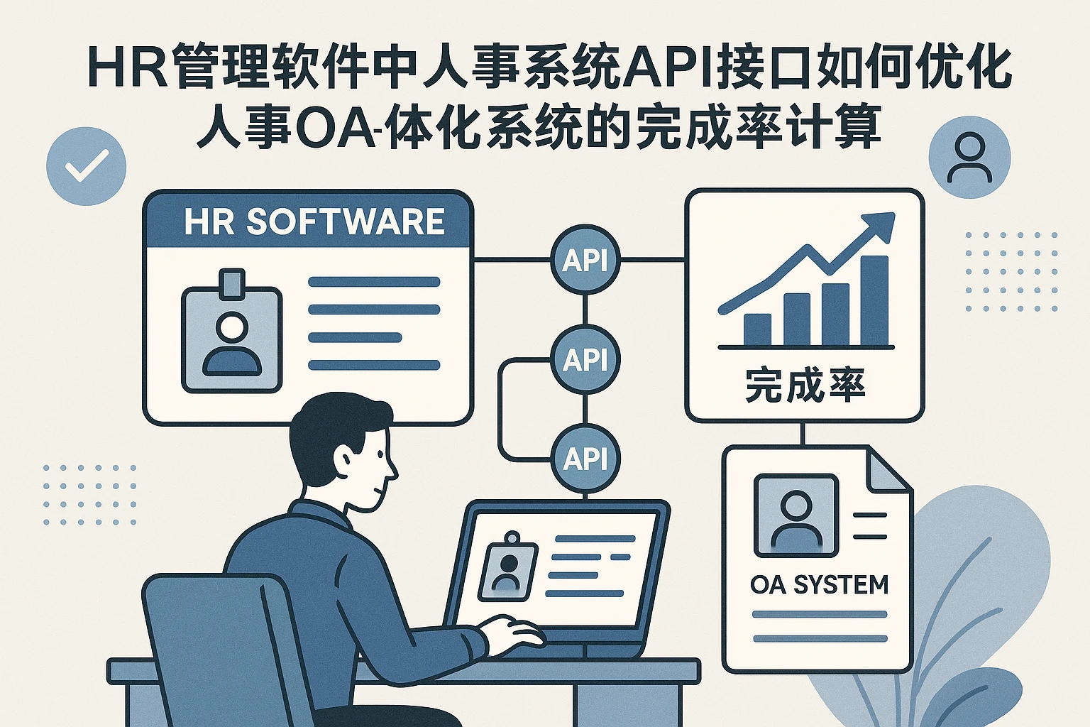 HR管理软件中人事系统API接口如何优化人事OA一体化系统的完成率计算