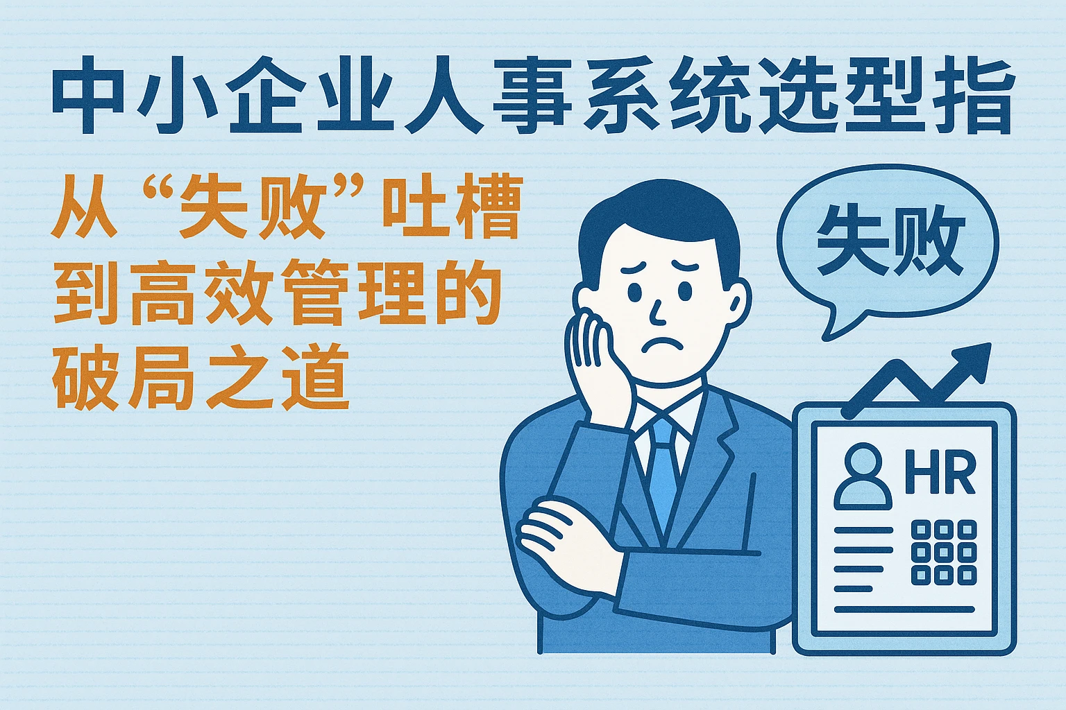 中小企业人事系统选型指南：从“失败”吐槽到高效管理的破局之道