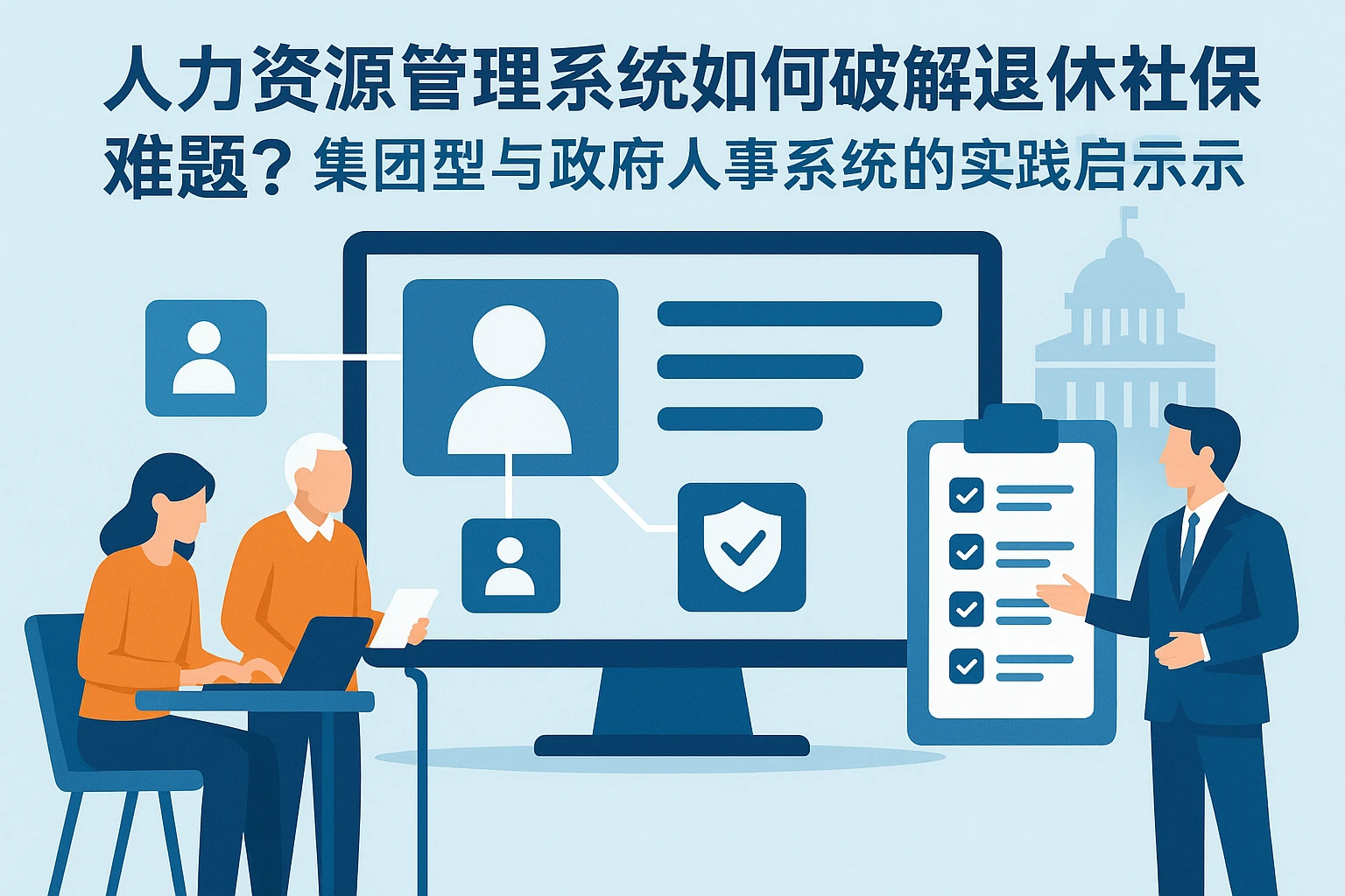 人力资源管理系统如何破解退休社保难题？集团型与政府人事系统的实践启示