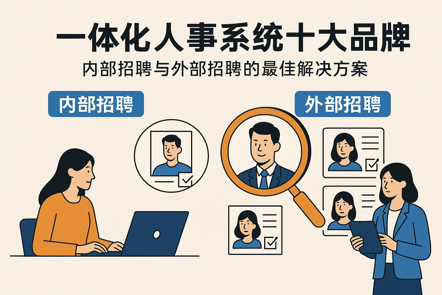 一体化人事系统十大品牌:内部招聘与外部招聘的最佳解决方案