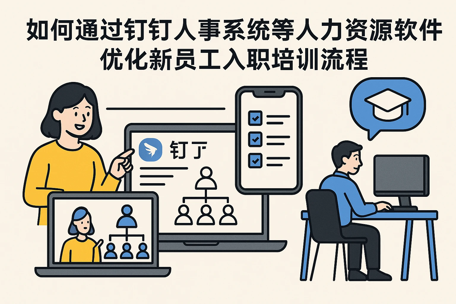 如何通过钉钉人事系统等人力资源软件优化新员工入职培训流程