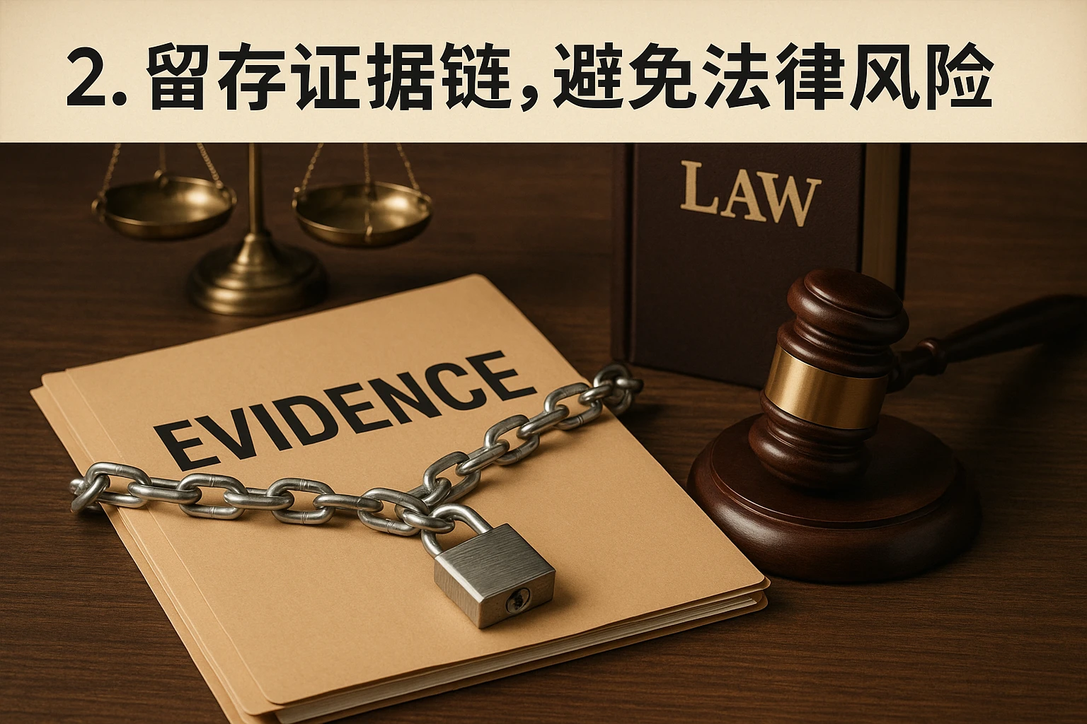 2. 留存证据链，避免法律风险