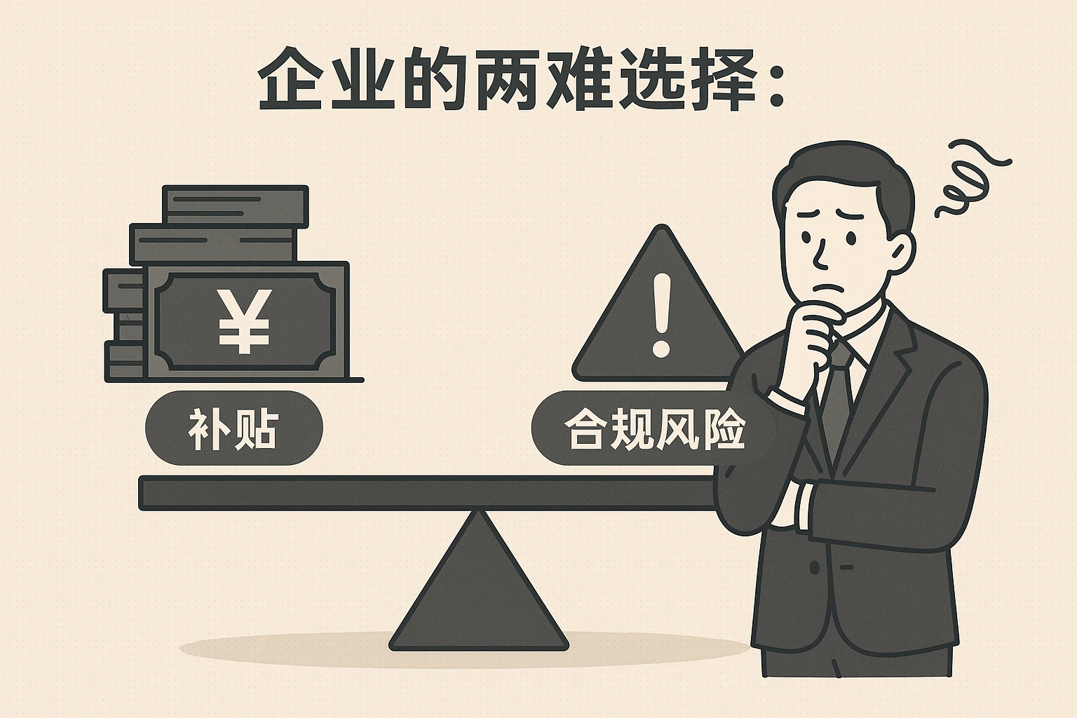 2. 企业的两难选择:补贴 vs 合规风险
