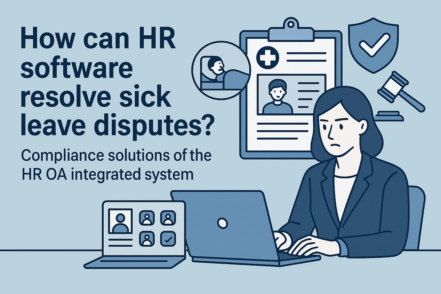 人事管理软件如何化解病假纠纷？人事OA一体化系统的合规化解决方案