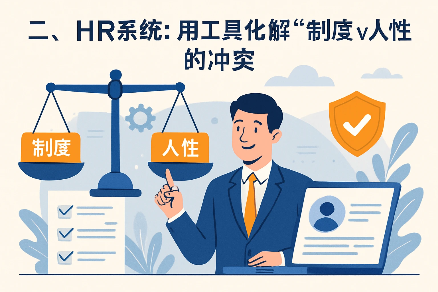 二、HR系统:用工具化解“制度vs人性”的冲突