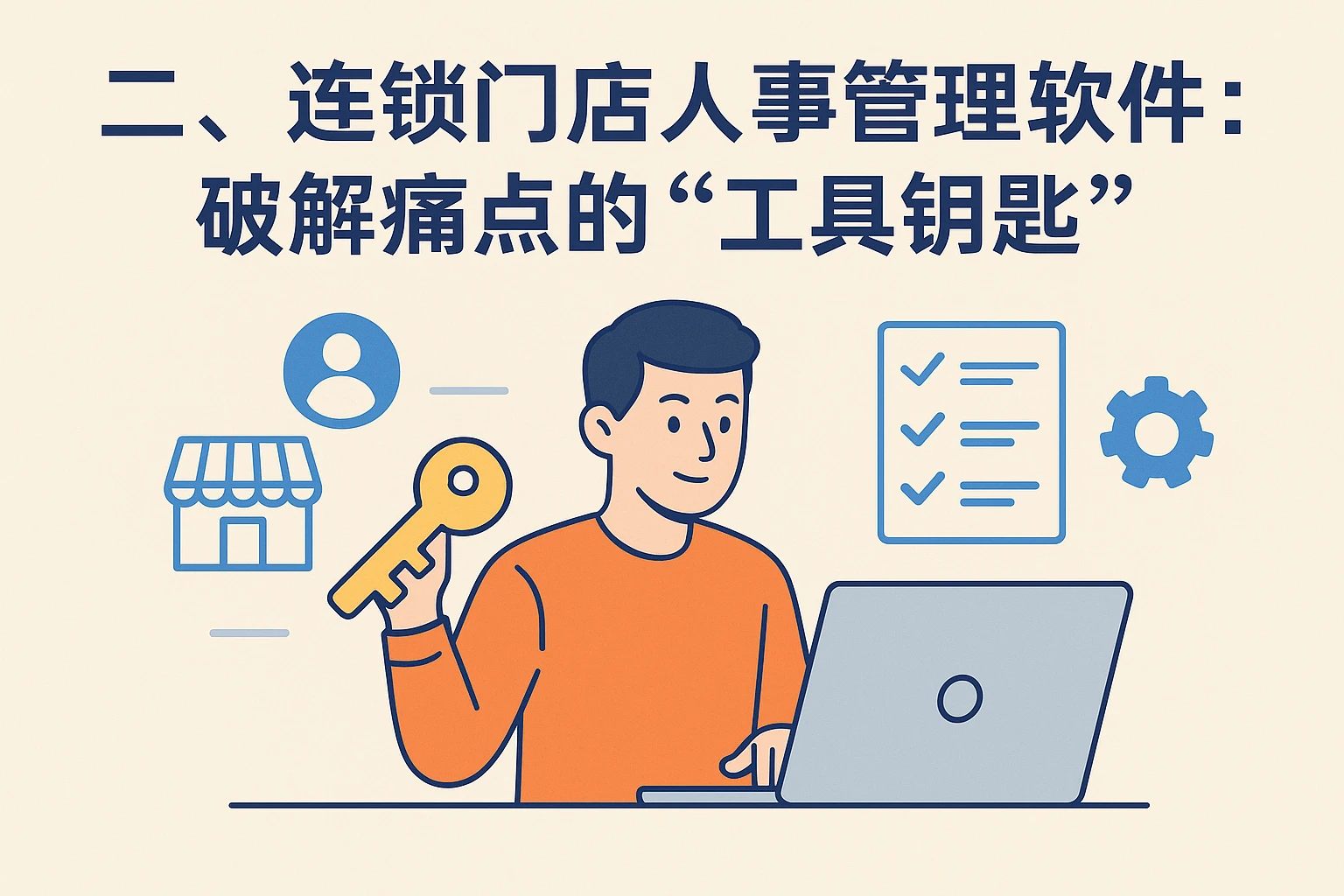 二、连锁门店人事管理软件：破解痛点的“工具钥匙”