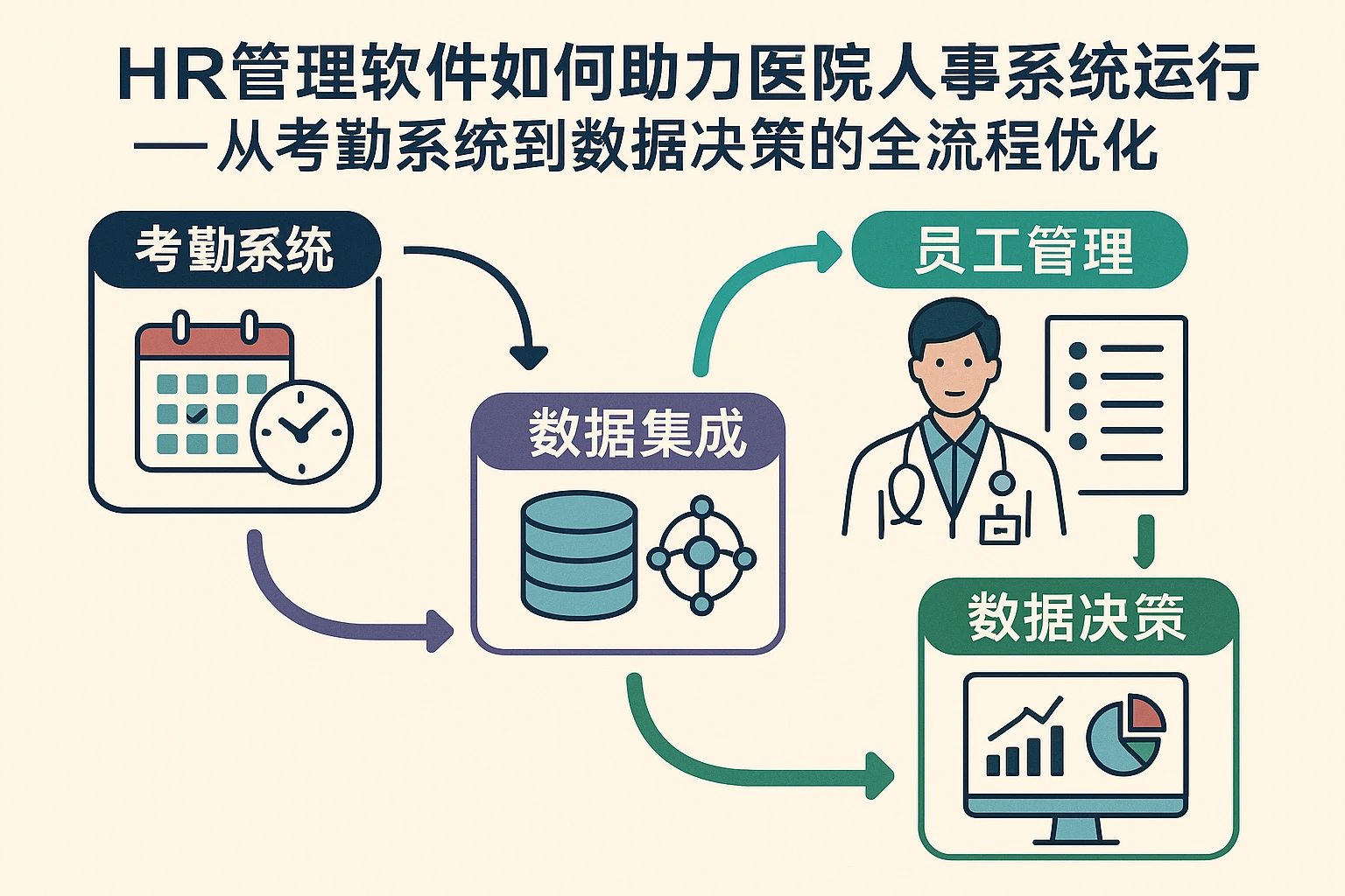 HR管理软件如何助力医院人事系统高效运行——从考勤系统到数据决策的全流程优化