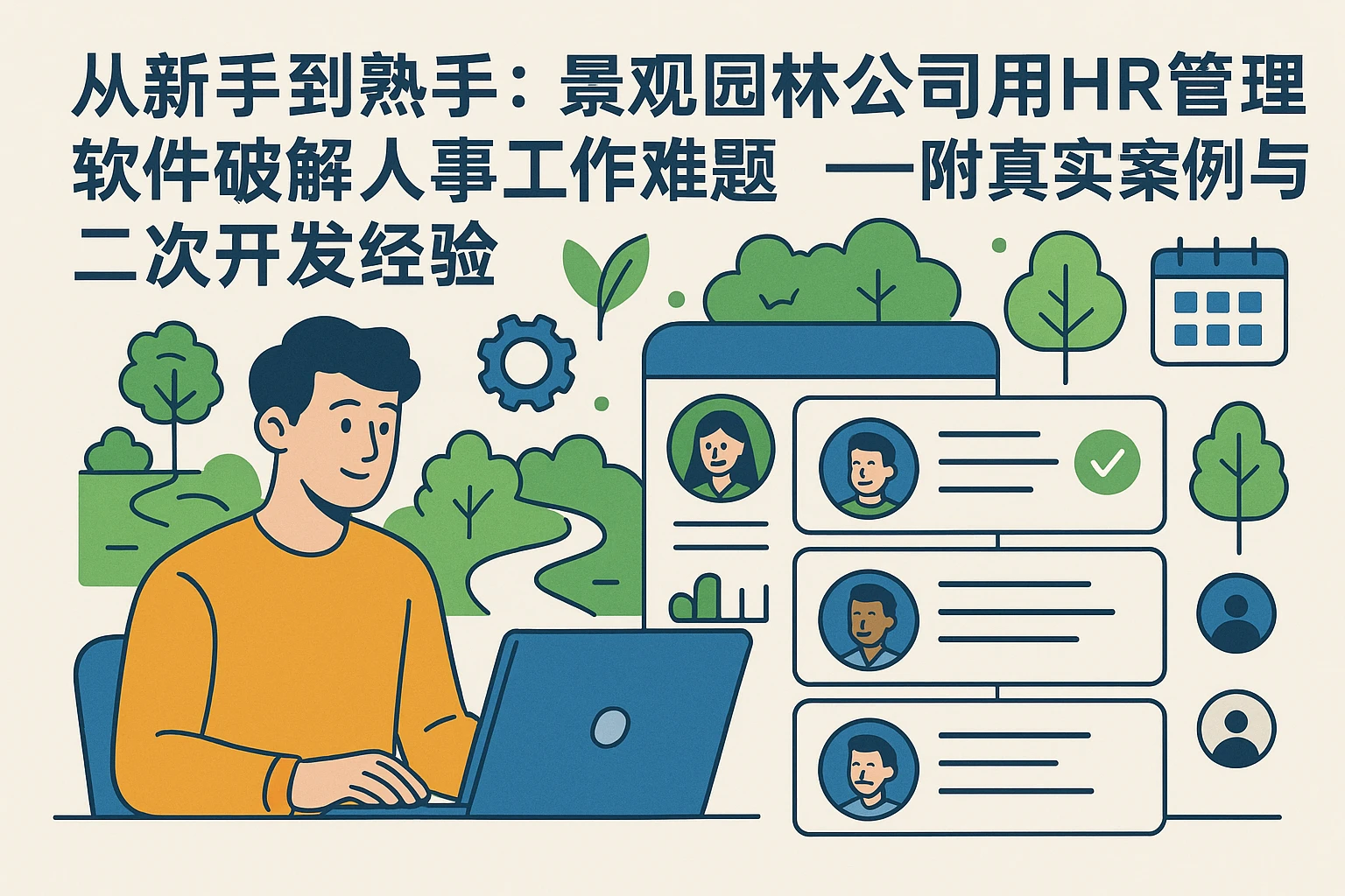 从新手到熟手:景观园林公司用HR管理软件破解人事工作难题——附真实案例与二次开发经验
