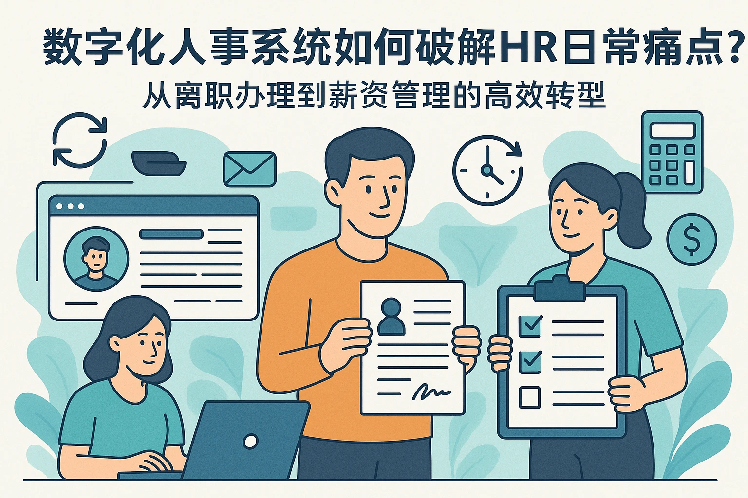 数字化人事系统如何破解HR日常痛点?从离职办理到薪资管理的高效转型