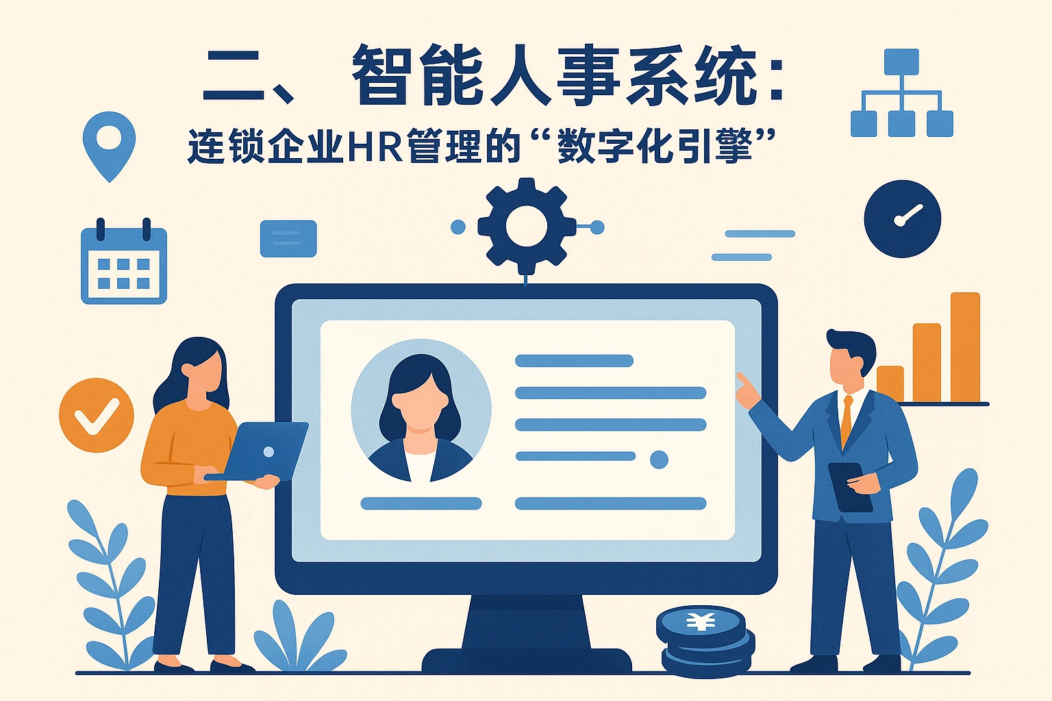 二、智能人事系统：连锁企业HR管理的“数字化引擎”