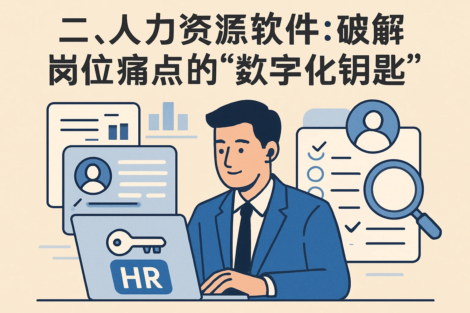 二、人力资源软件：破解岗位痛点的“数字化钥匙”