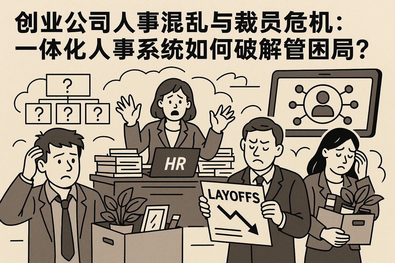 创业公司人事混乱与裁员危机:一体化人事系统如何破解管理困局?