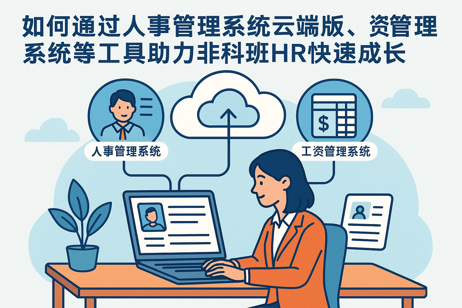 如何通过人事管理系统云端版、工资管理系统等工具助力非科班HR快速成长