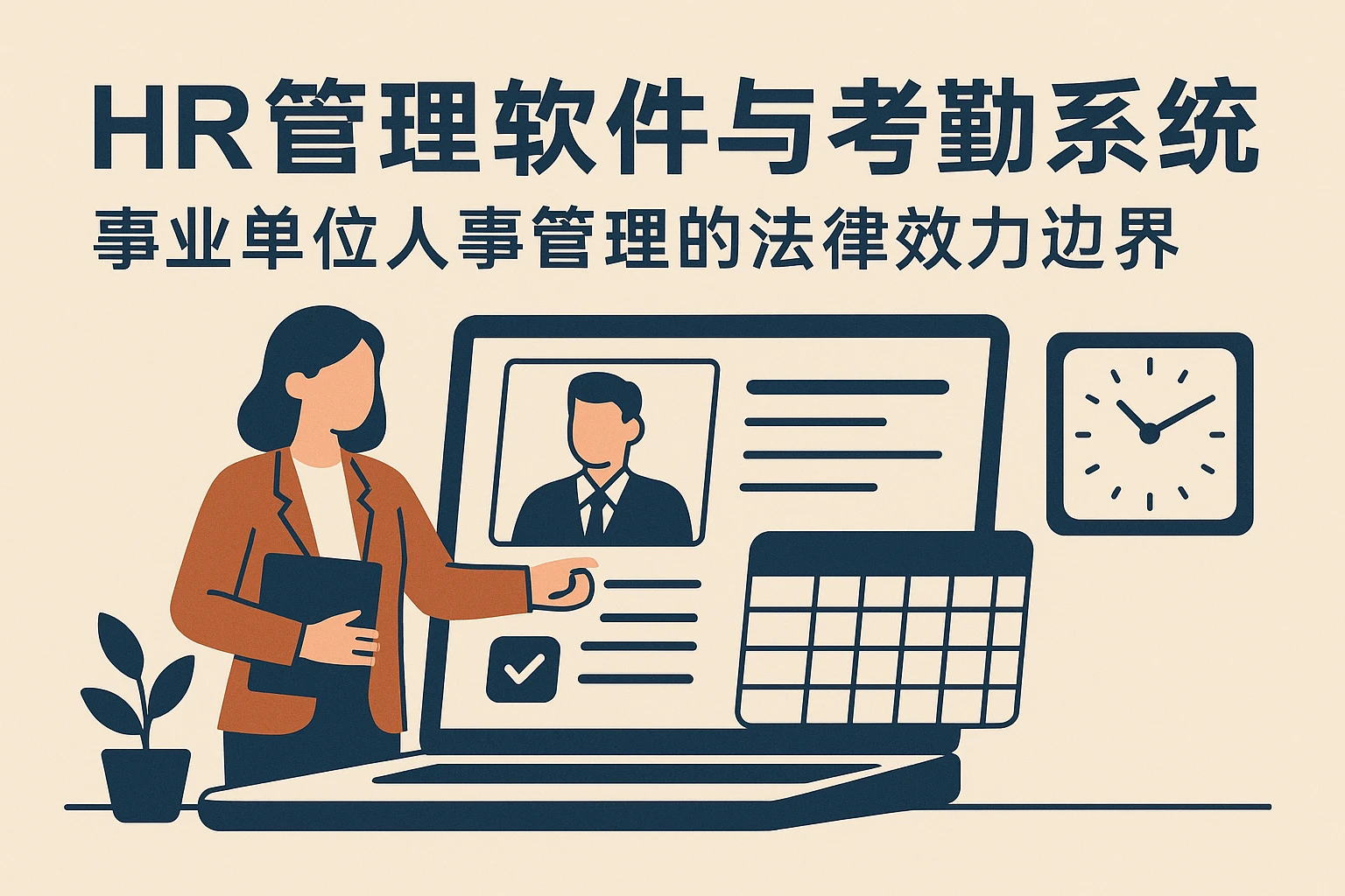 HR管理软件与考勤系统：事业单位人事管理的法律效力边界