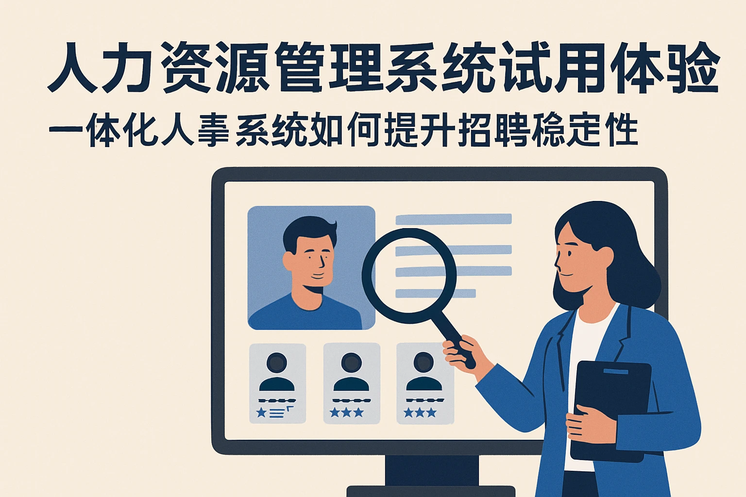 人力资源管理系统试用体验:一体化人事系统如何提升招聘稳定性