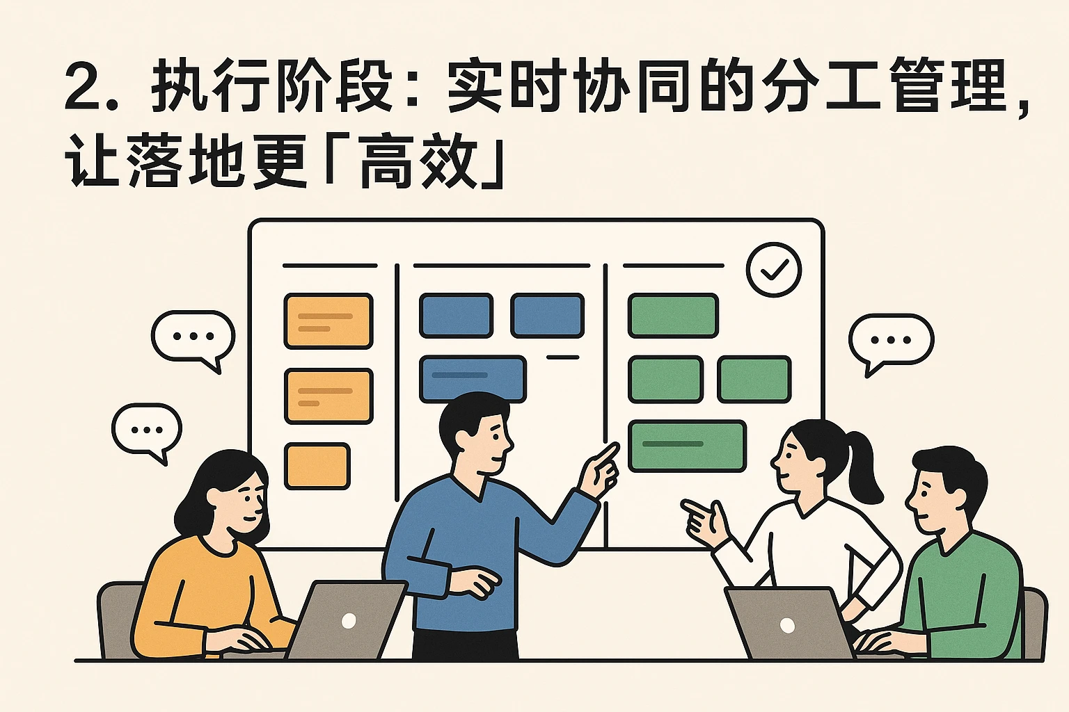 2. 执行阶段:实时协同的分工管理,让落地更「高效」