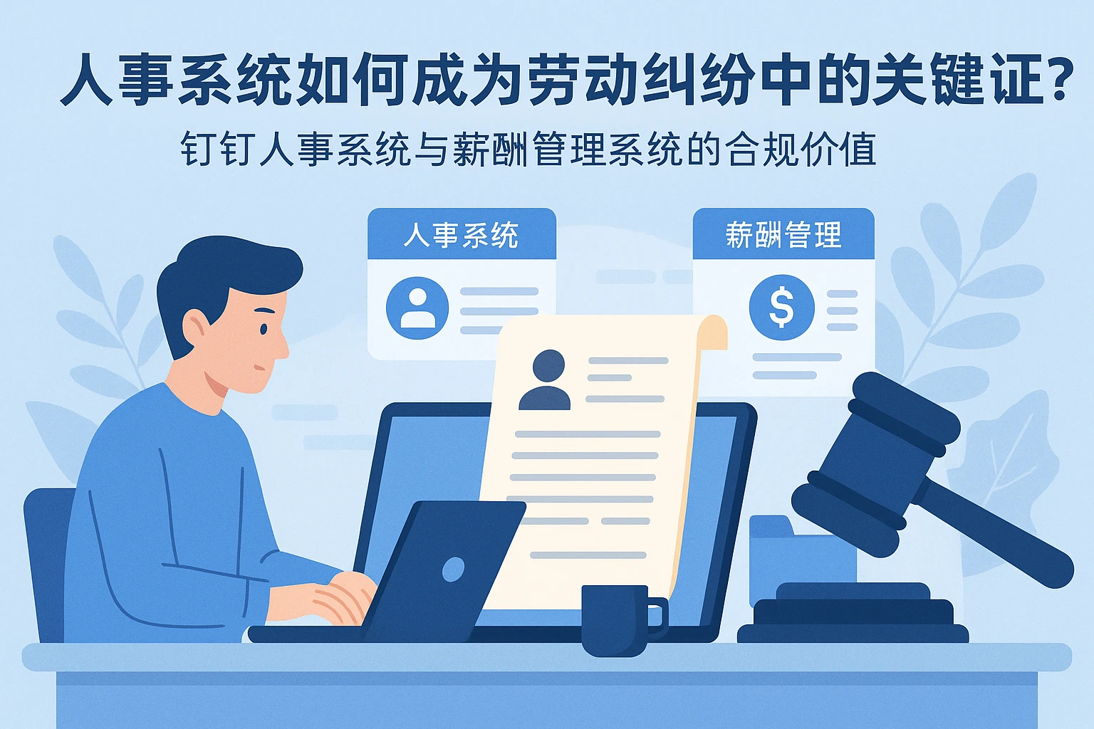 人事系统如何成为劳动纠纷中的关键证据?钉钉人事系统与薪酬管理系统的合规价值