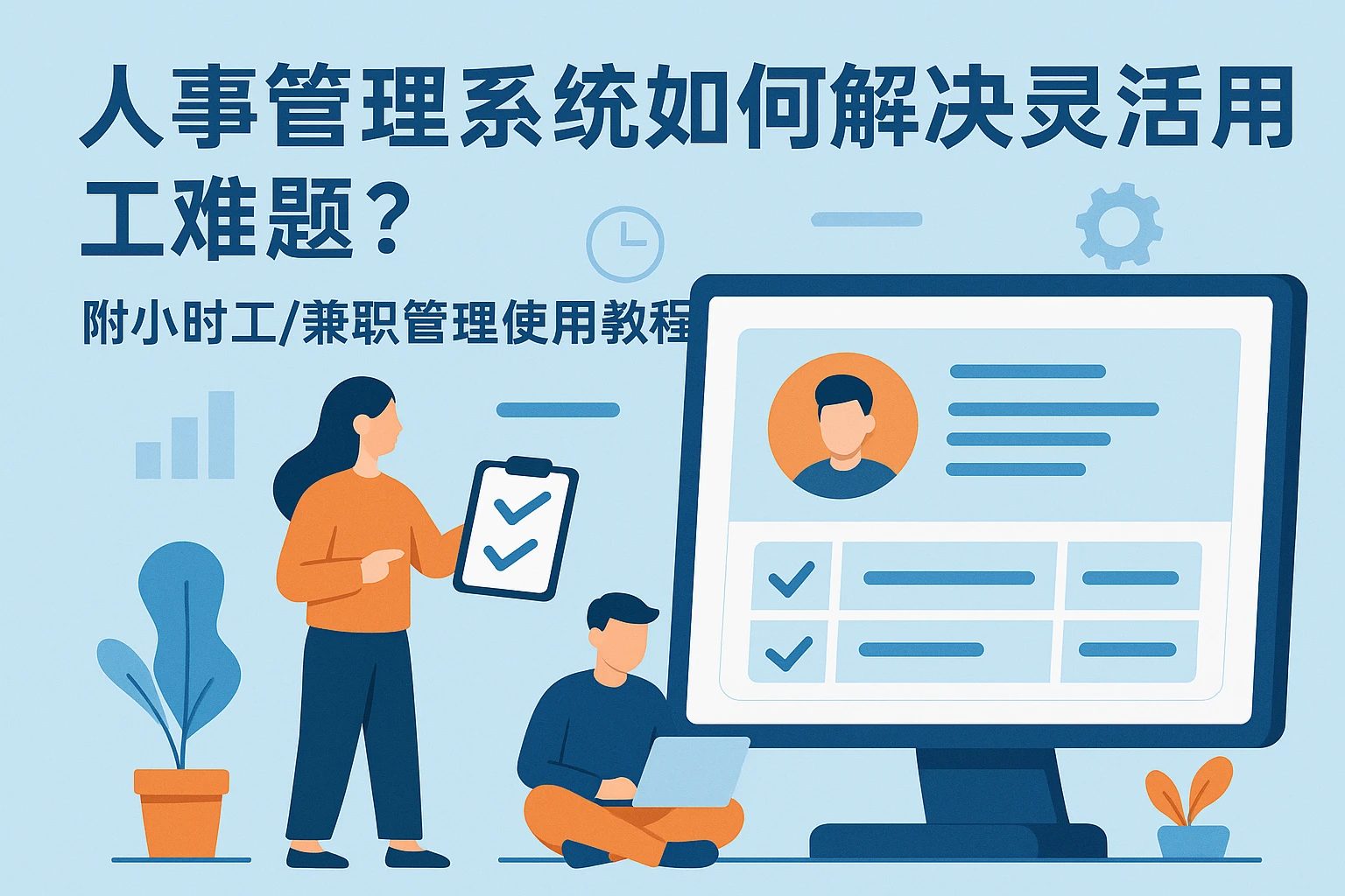 人事管理系统如何解决灵活用工难题？附小时工/兼职管理使用教程