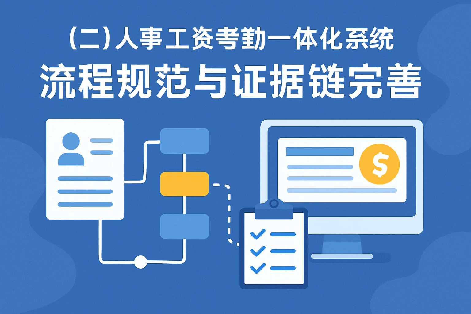（二）人事工资考勤一体化系统：流程规范与证据链完善