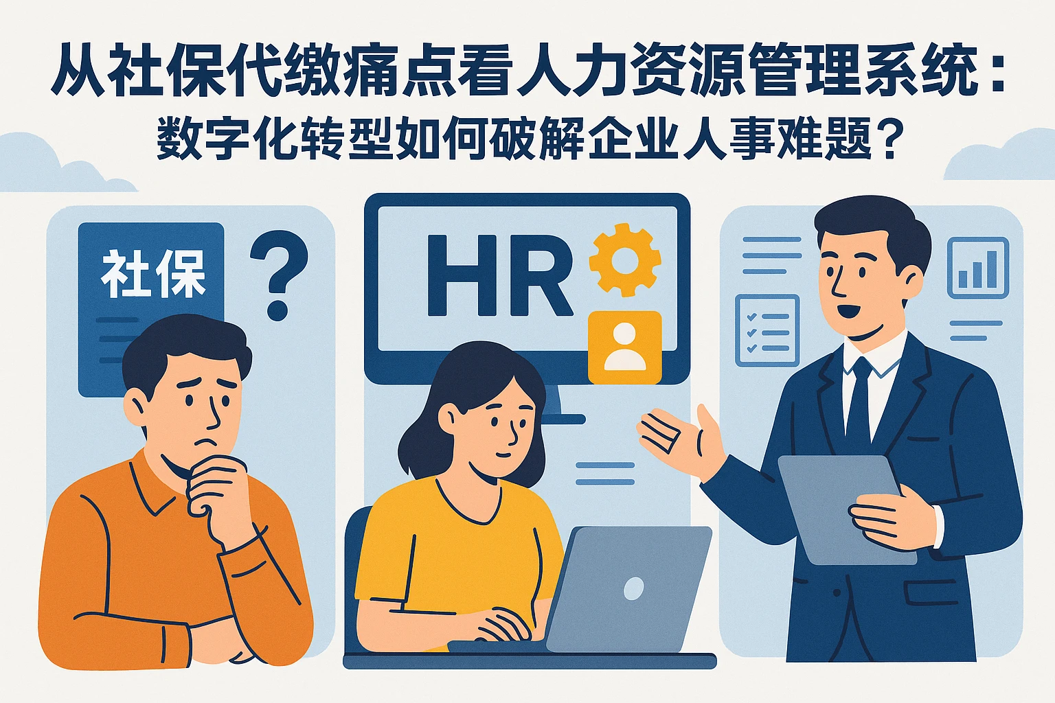 从社保代缴痛点看人力资源管理系统升级:数字化转型如何破解企业人事难题?